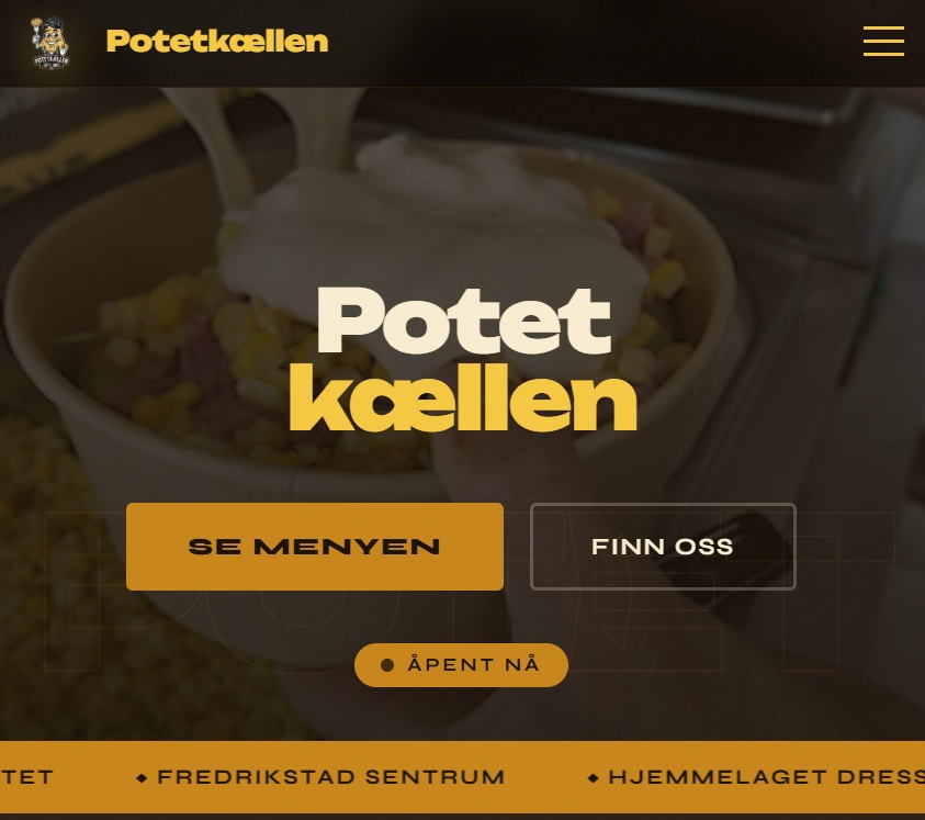 Profesjonell nettside for Potetkællen