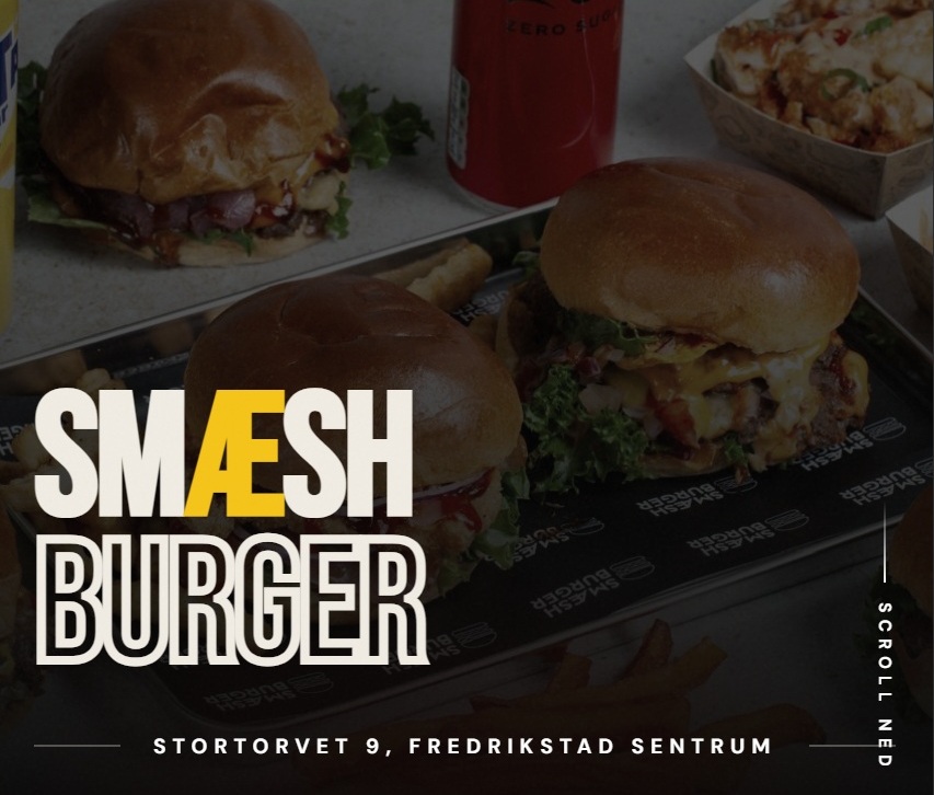 Nettside for Smæsh Burger